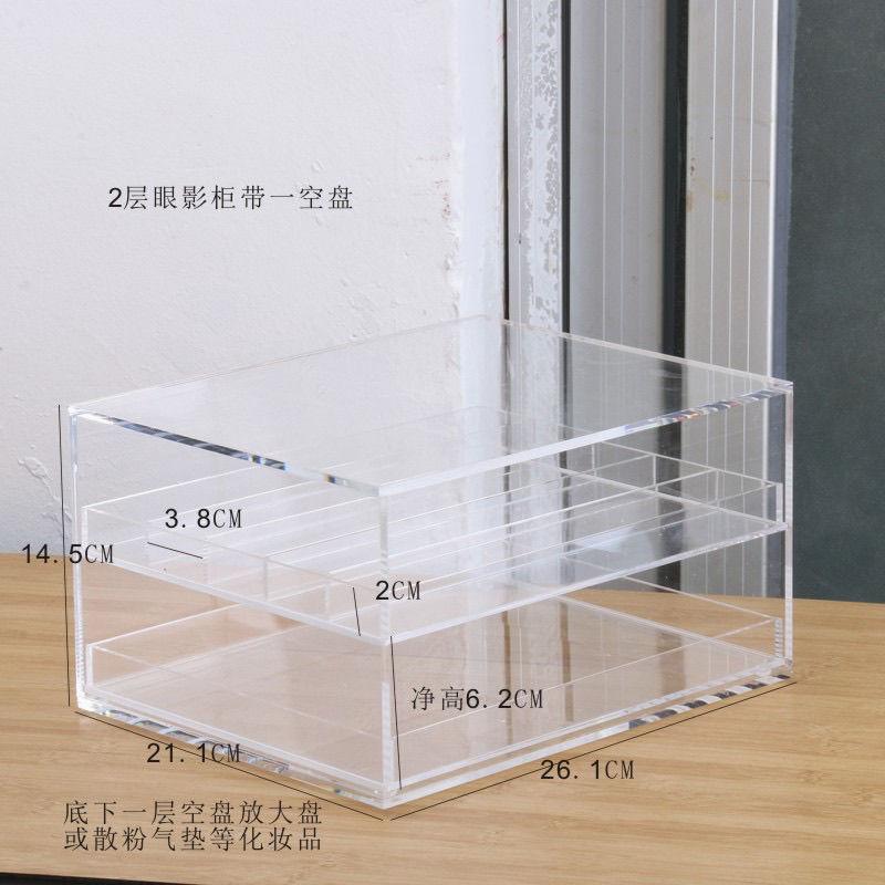 Drawer Acrylic Eye Shadow Storage Box For Powder Cake Blush Cosmetics Jewelry Storage Box Desktop Dustproof Rack