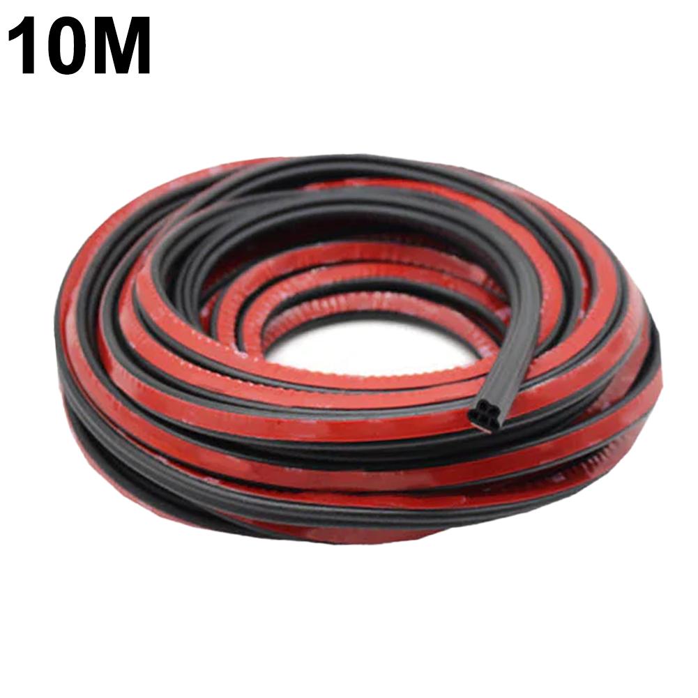 Car Door Rubber Seal Strip Double Layer Protector Noise Insulation Car Windshield Trunk Sealer Weatherstrip Auto Accessories