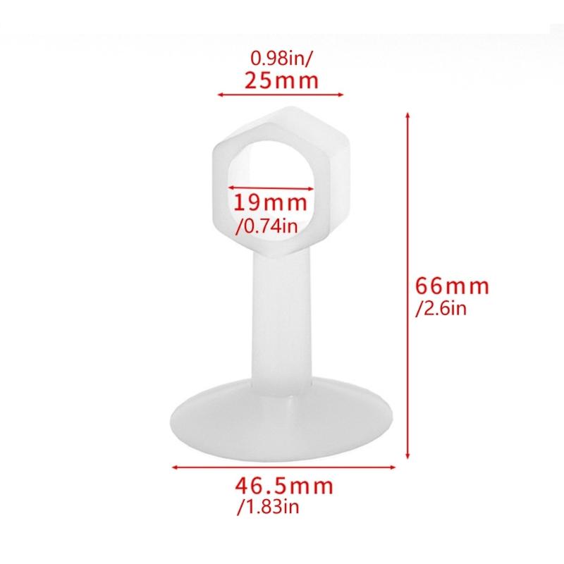 Invisible Door Bumpers Noises Reduction Silicone Stoppers Reusable Wall Guard for Glass Wooden Door Protecting