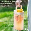 1L Iced Tea Pitcher Cold Brew Coffee Maker BPA-Free Leakproof Water Bottle with Built-in Filter Portable Infuser Jug for Fridge Office Camping