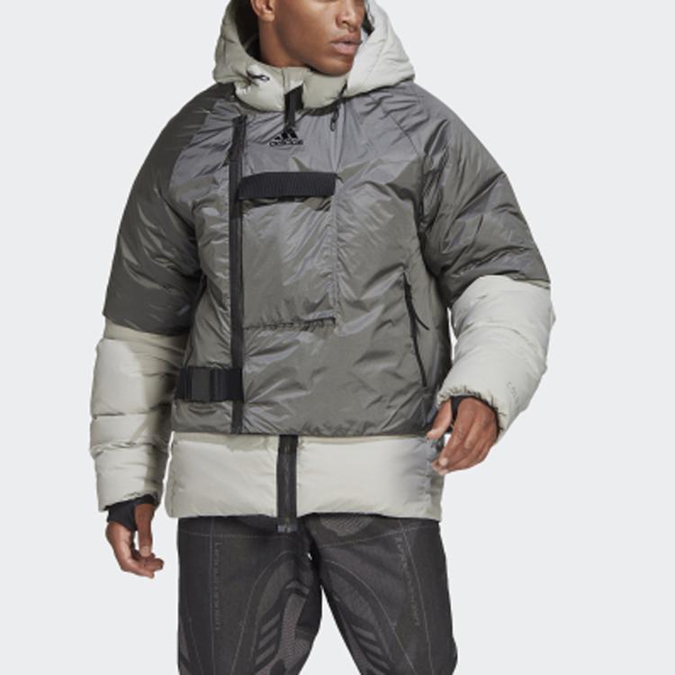 Adidas Down Jacket Outdoor Sports Warm Winter Men Outerwear Metallic-Grey FT2420