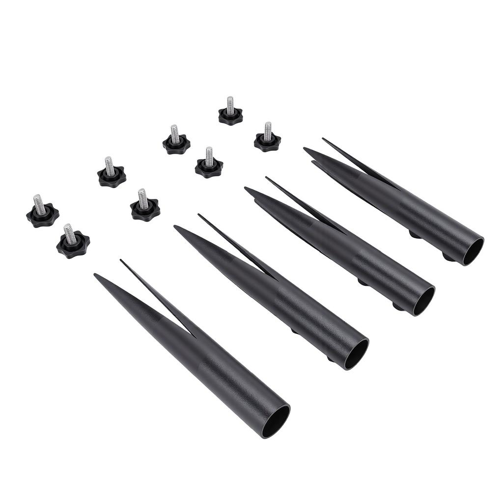 4Pcs Ground Replacement Stake Adjustable Outdoor Torch Stake for 1 2 In to 1 1 4 In Diameter Flagpole Solar Light Garden