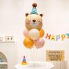 Cartoon Animal Birthday Table Decorations: June 1st Children's Day Balloons & Dessert Ornaments