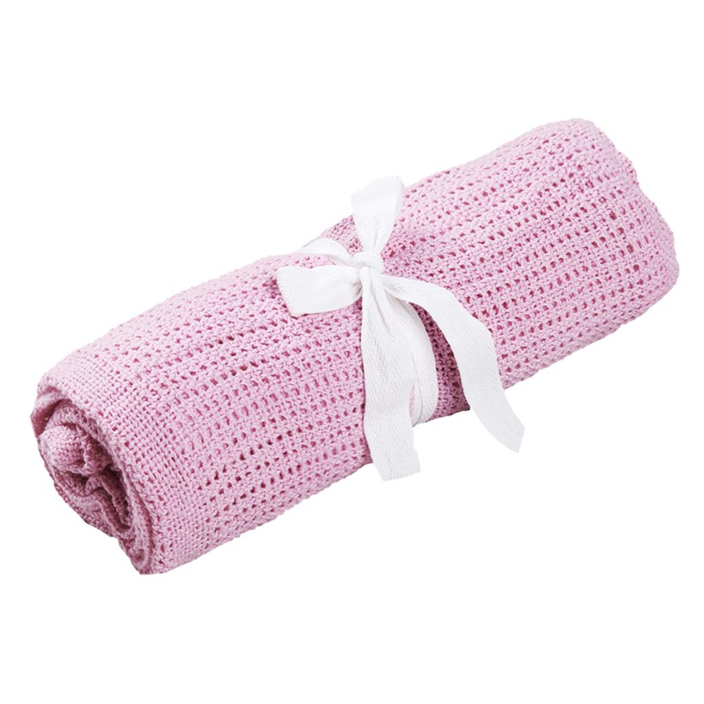 Buy Cotton Baby Cellular Blanket Pram Cot Bed Moses Basket Crib White