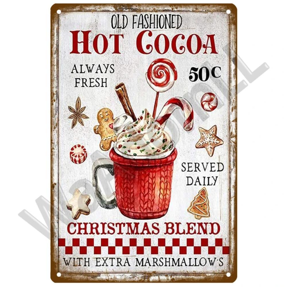 Metal Sign Delicate Fast Food Plate Tin Sign Plaque Vintage Restaurant Home Bar Cafe Kitchen Metal Poster Wall Decor Accessories