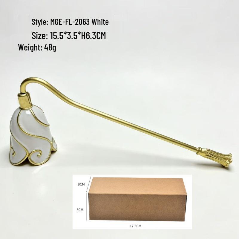 European Retro Handheld Candle Snuffer and Cover, Light Extinguisher Bell Tool, Perfect for Gifts.