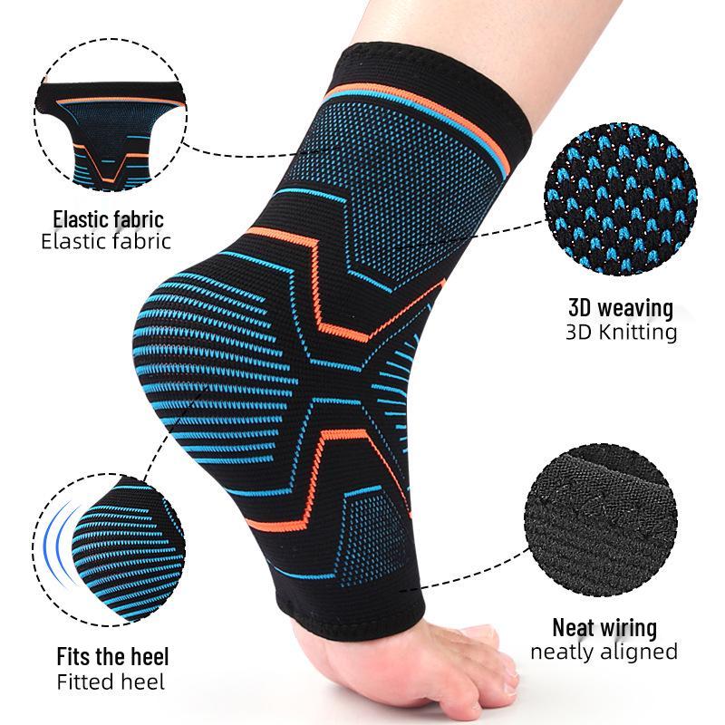 Pressurized Elastic Ankle Brace for Hiking and Sports - Shock Absorption & Pressure Relief Support