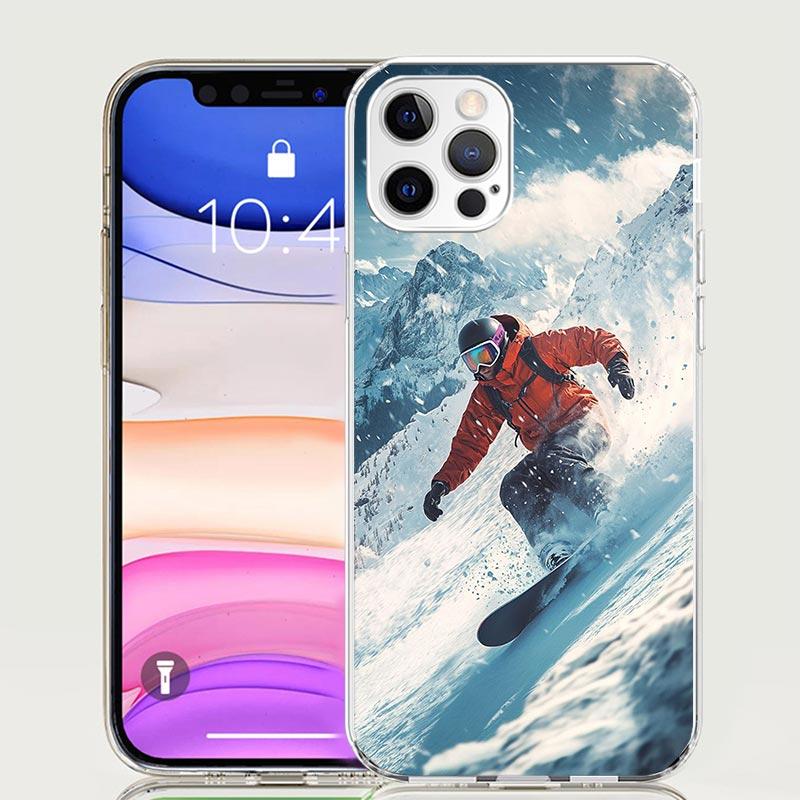 Adventure Snowboarding Extreme Phone Case For iPhone 17 Air 16 15 Plus 11 14 Pro Max 13 Mini 12 7 8 + SE Pattern Art Customized