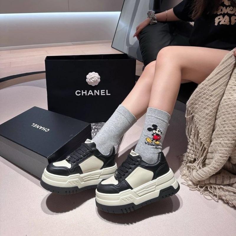 2024 Herbst Neue Damen Sportschuhe Dicksohlige Mode Schnürschuhe Lässig Rutschfest Vulkanisierte Schuhe Sneaker Damen