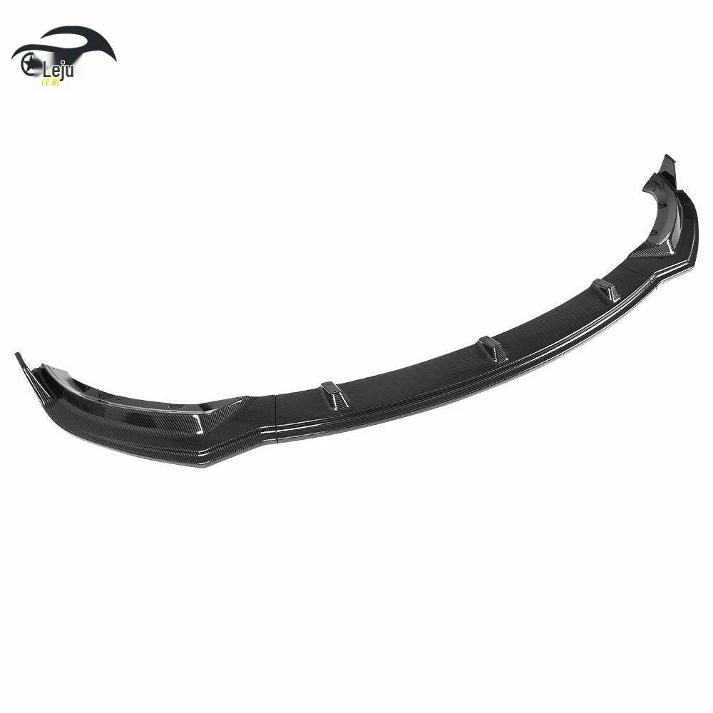 Kolfiber Frontläpp Kit för Tesla 2017-2023: Dekorativ Modifiering i Tre Delar
