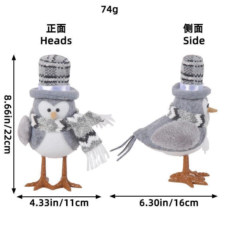 Niedlicher Pinguin Weihnachten Leuchtender Pinguin Vögel Kreatives Weihnachtsgeschenk Kleines Tier Tischdekoration Ornamente