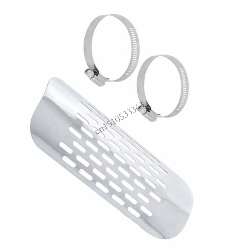 Motorcycle Exhaust Pipe Protectors Heat Cover Guards Antiscalding Cover For Most Motorcycle Model 090E