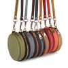 Women's Coin Purse, Genuine Leather Coin Purse, Round, Compact, Small Item Storage, Jewelry Bag (K058 Coffe)