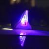 LED Light Roof Tail Modification Light Solar Safety Warning Light Car Shark Fin Antenna  Driving