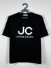 Luxus Jacob Cohen Logo Oversized Schwarzes T-Shirt Größe M Unisex T-Shirt