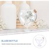 Zerodeko Wishing Bottle Heart Shaped Favor Jars Blessing Bottle Love Glass Jars Vials Heart Shaped Sand Jar Waterbottles Heart Shaped Glass Bottle