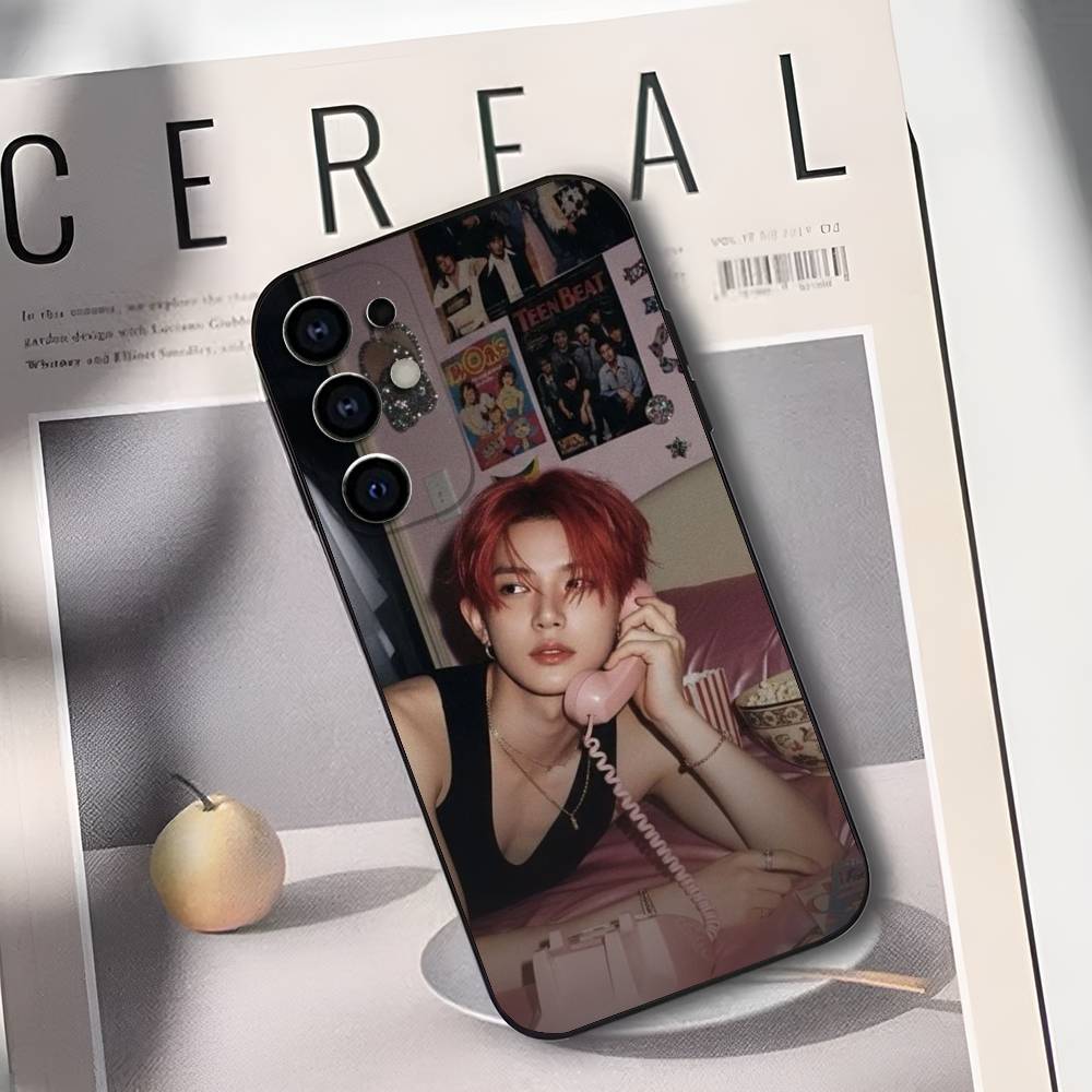 H-Heeseung L-Lee Phone Case For Samsung S25,S24,S21,S22,S23,S30,Ultra,S20,Plus,Fe,Lite,Soft Black Cover
