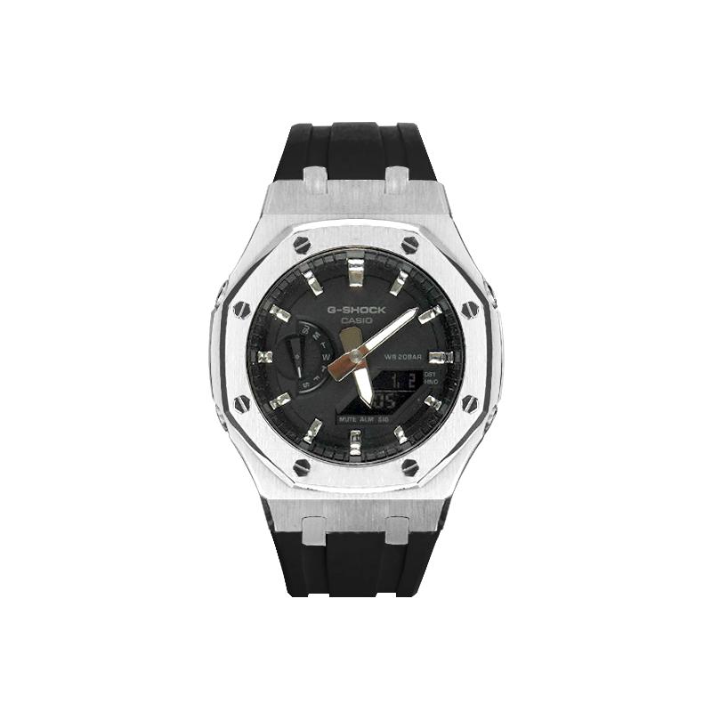 

CASIO Custom Collection Quartz Movement Rubber Strap Watch Unisex Black Dial GA-2100-1A1(Watch8--)