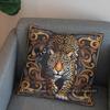 2D Stylish Leopard Art Pillow For Home Decor Pattern Cushion Cover Suitable For Sofa Bedroom Car Pillow Cover