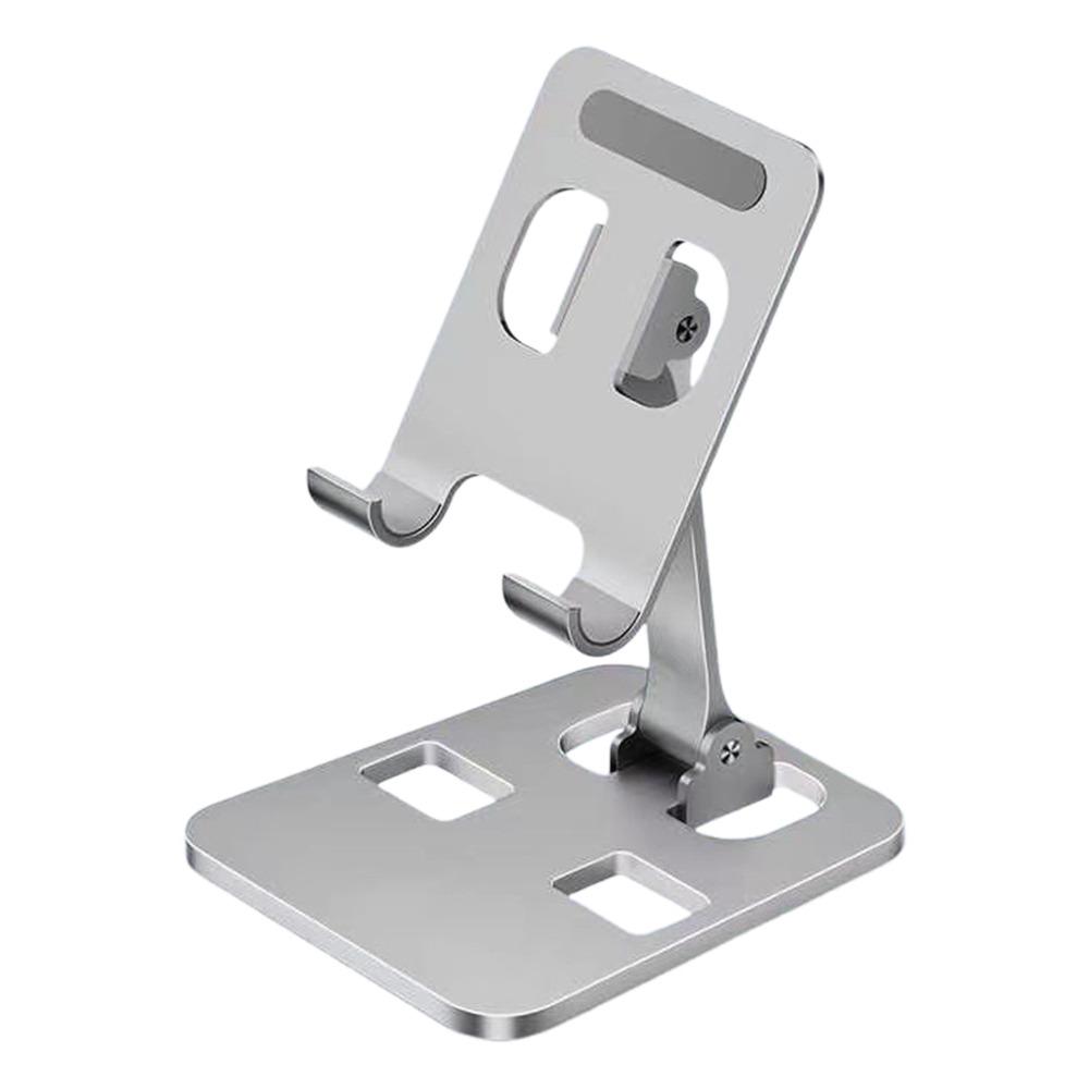 

Foldable Mobile Phone Stand Portable Cell Phone Bracket Adjustable Smartphone Support Desktop Use срібний