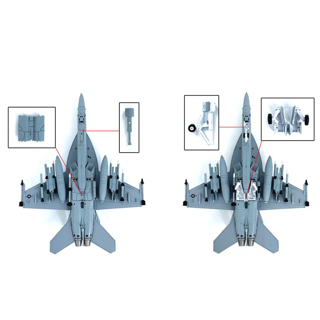 1/100 US F/A-18F Kampfflugzeugmodell Legierung Fertiges Flugzeugmodell