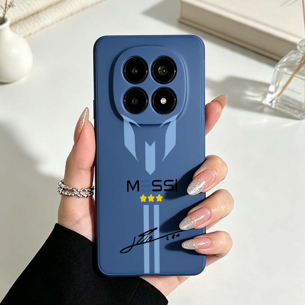 Custodia per Telefono Design Calcio M-Messi Per Xiaomi POCO X8 X7 X6 M8 M7 M6 F8 F7 F6 Pro Max Copertura Liquida in Silicone Ultra Morbido