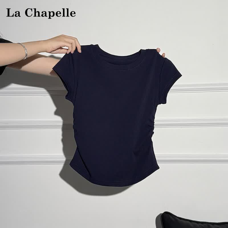 La Chapelle Women's Round Neck Slimming T-Shirt