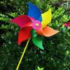2pcs PVC Six Leaf Pinwheel Windmill 30cm Wind Windmill Wind Spinner  Garden Yard Party Decoration