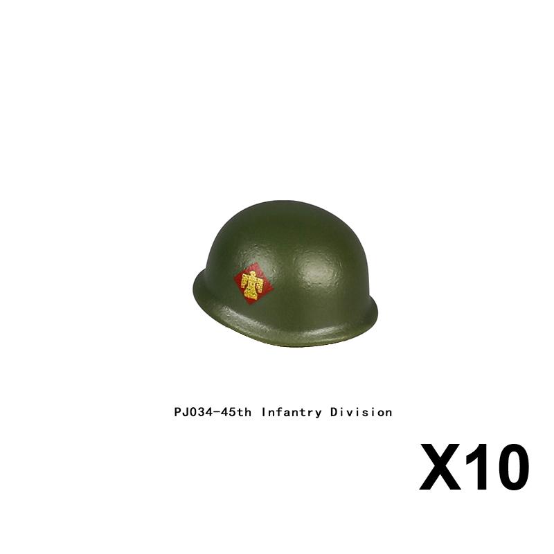 Military Building Block Set Military Supplies Waffen Accessory Soldier Colonel Helmet Gun Rifle M16 Waffen Box Ammunition Brick Toy