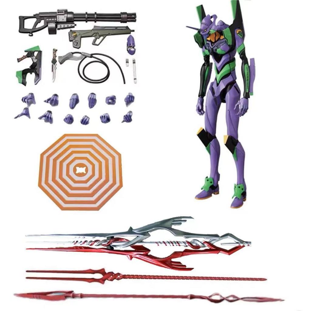 Evangelion Unit-01 Action Figure, EVA-01 Model Kit, 18cm Movable Joints, with Weapons Accessories, Collectible Display Toy