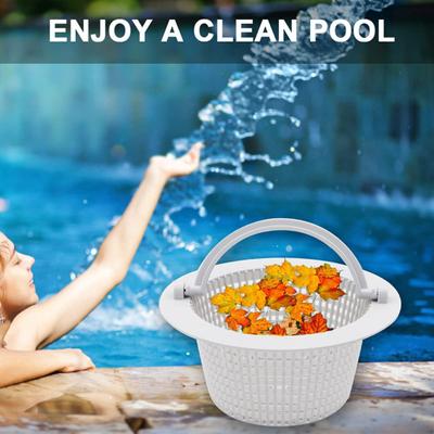 2-teiliger Pool-Skimmer-Korb, praktisch, verschleißfest, feines Loch, Anti-Verstopfung, Pool-Filterkorb, Skimmer-Pool-Zubehör