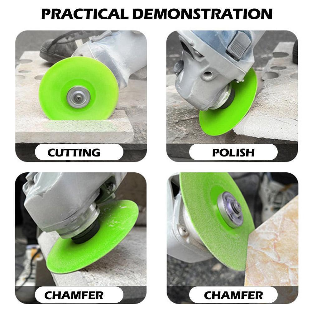 100mm Glass Cutting Disc Diamond Marble Saw Ceramic Tile Jade Polishing Cutting Tool Sharp Brazing Bottle Grinding