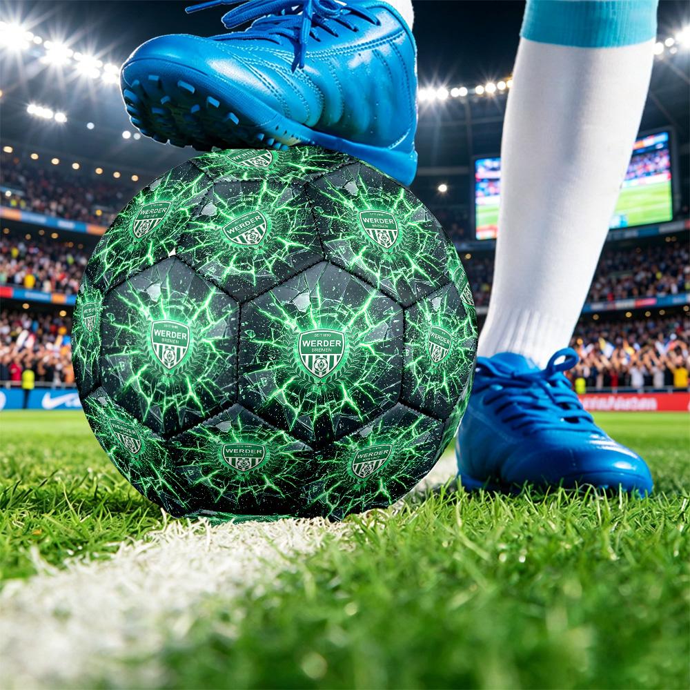 Werder Bremen FootballPrinted Size 5 Soccer Btball, Anti Slip Adult Match Football Souvenir for Football Fans