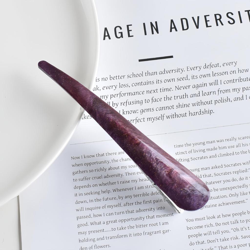 Korean Style Glitter Acetate Hair Clip for Chic Updos - Large Acrylic Clip for Elegant Hairstyles