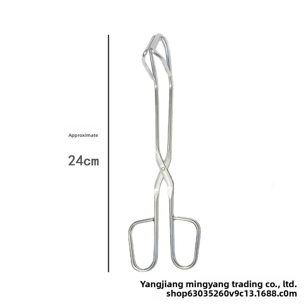 Stainless Steel Food Tongs for Cooking, BBQ Baking Non-Slip, Anti-Scald, Rust-Resistant, Multipurpose Tool---