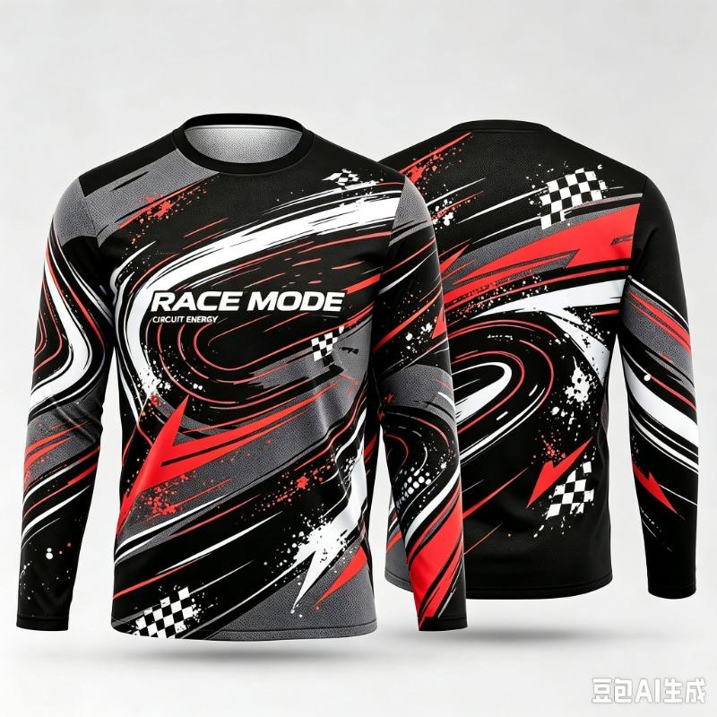 Race Mode Circuit Racing Track Graphic Long Sleeve T Shirt Family Matching Outfits  Motor Racing Sports Jersey Top