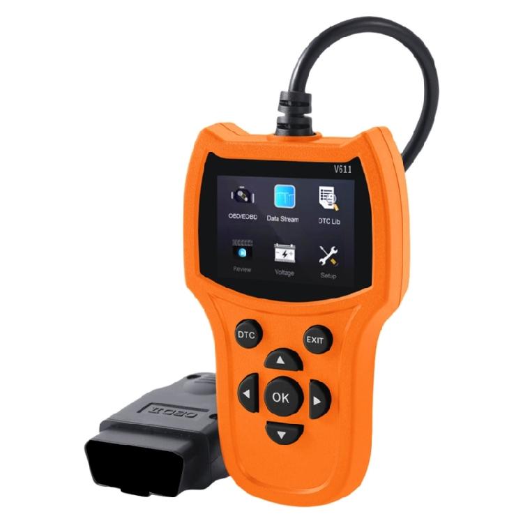 

2.4in Color Screen Check Engine Fault OBDII/EOBD Scan Tool OBD2 Scanner with I/M Readiness Data Stream Diagnostic Tool оранжевый