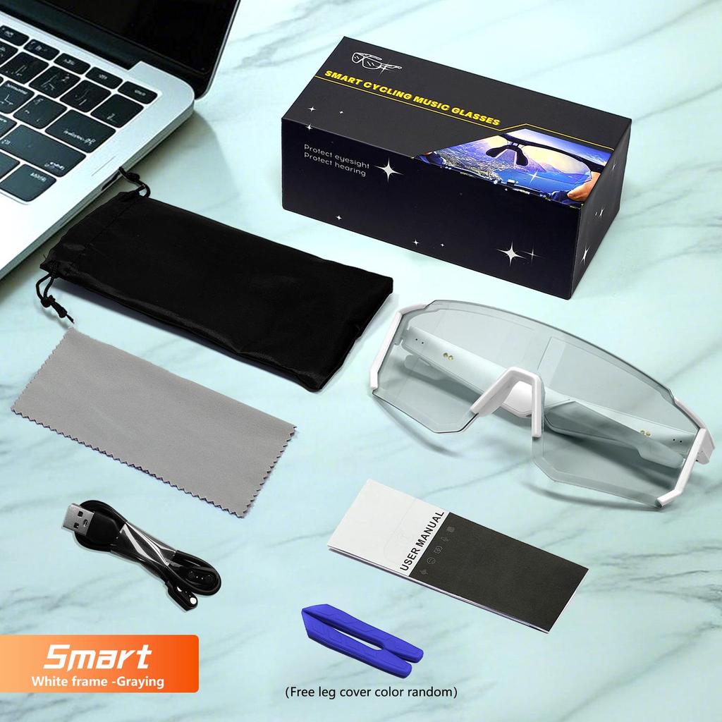 QY-pro01 Bluetooth Cycling Glasses: Outdoor Sports, UV Protection, Music & Calls
