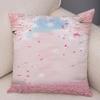 Office Living Room Home Pillowcase Pink Peach Blossom Pattern Pillowcase Car Ornaments