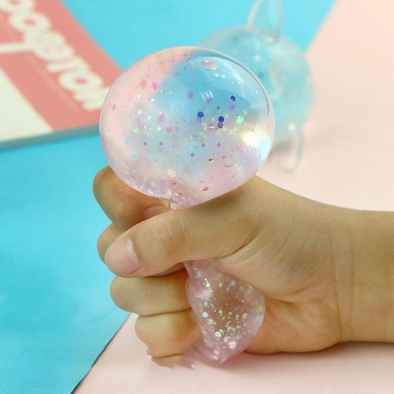 Non-Toxic Squeeze Toys Pig Ball Toy Anti Stress Squishy Squeeze Pig Children Gift Kawaii Fidget Toy Pig Creative Design For Sdudents Kids