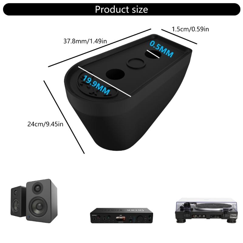 Durability Silicone Vibration Dampening Feet Pad For Speaker Stand Turntable Stability NonSlip Shock Absorption