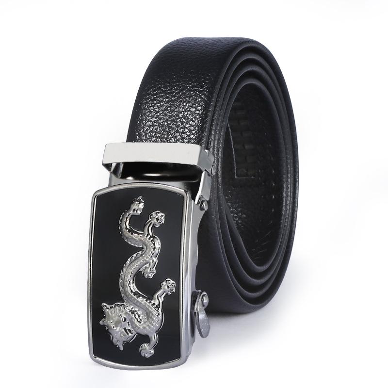 Men's Automatic Buckle Leather Belt - Business, Casual, and Durable Gift Option