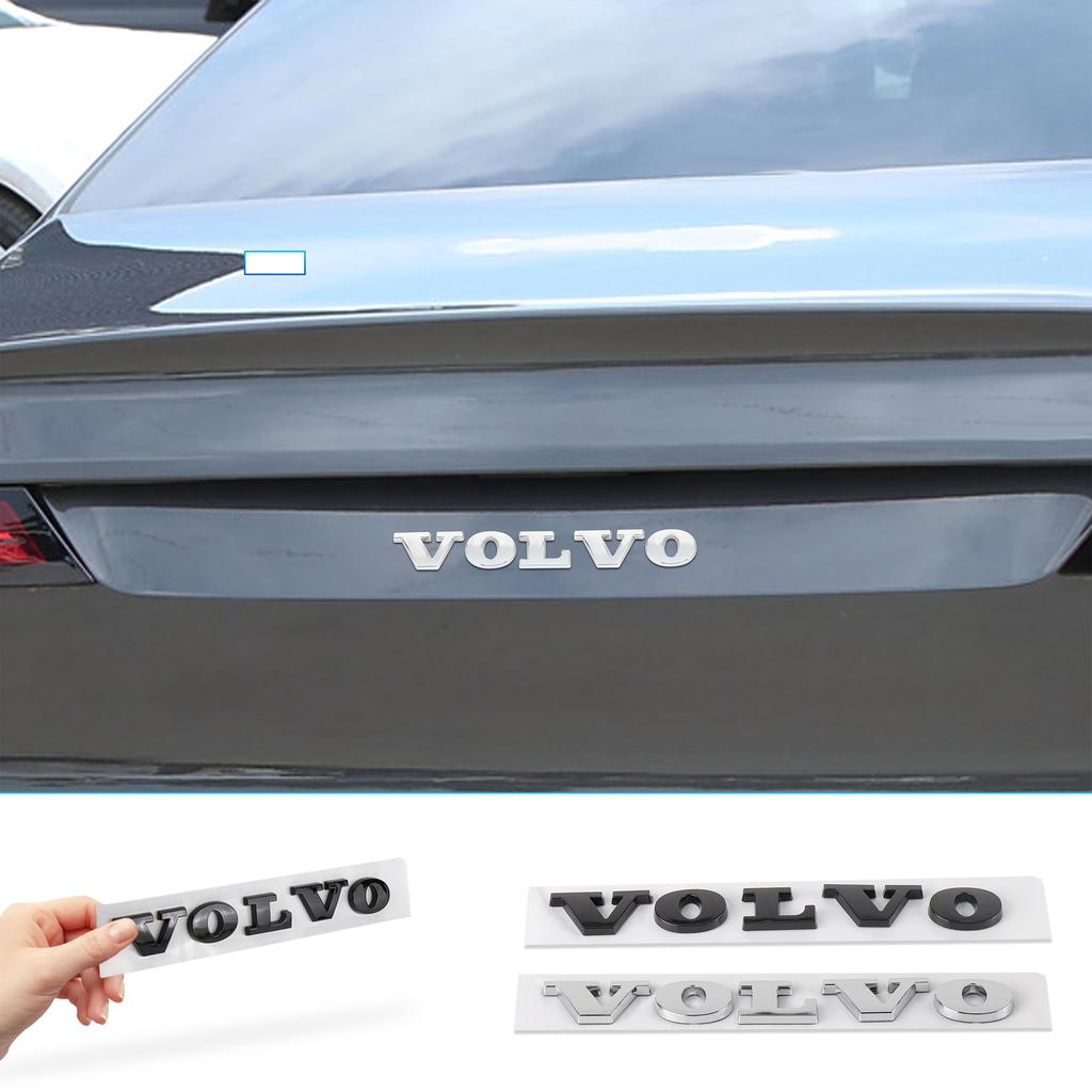 3D ABS Volvo Auto Motorhauben Buchstaben Logo Plakette Heckklappen Emblem Aufkleber Zubehör Für Volvo Rdesign XC60 XC90 V40 V50 V60 S60 S40