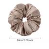 Pillow Sleep Headband Elastic Ponytail Scrunchie for Women Hair Accessories Girls Soft Solid Satin Filled Cotton Big Bands