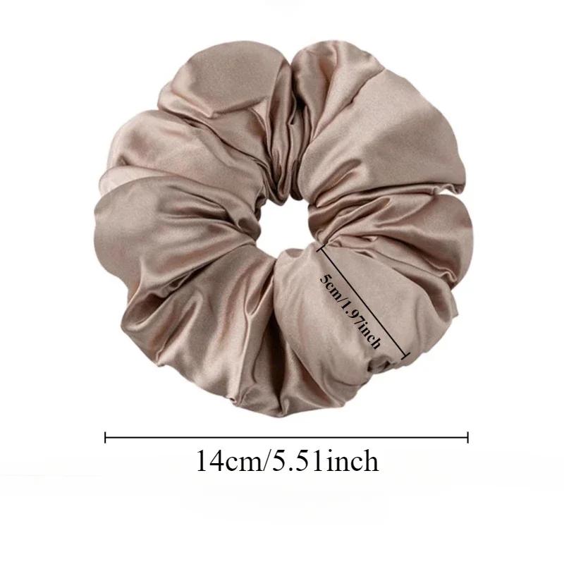 Pillow Sleep Headband Elastic Ponytail Scrunchie for Women Hair Accessories Girls Soft Solid Satin Filled Cotton Big Bands
