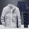 Men's Tracksuit Sports Suit Jacket+Pant Sportswear Sets Spring Autumn 2 Piece Sweatsuit Male Outdoor Train Clothing