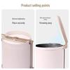 CHAHUA Pedal Odor-Locking Trash Can
