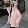 Women's Winter Puffer Jacket: Hooded Design with Puff Sleeves, Casual Loose Oversized Fit, Warm Fashion Bread-Style Outerwear
