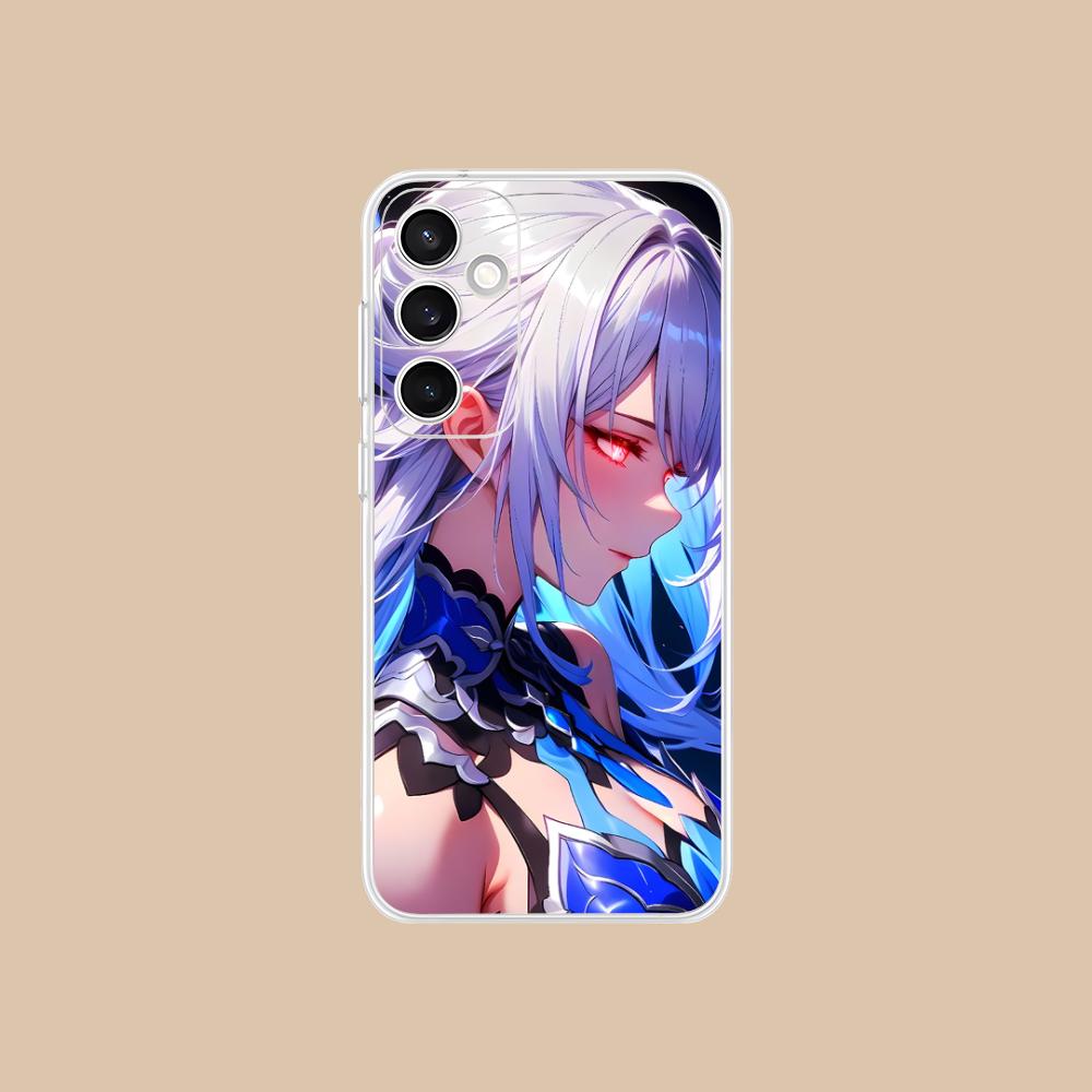 HSR Jingliu Clear Mobile Phone Case for Samsung Galaxy S25 S24 S23 S22 S21Plus FE Ultra Colorful Cover