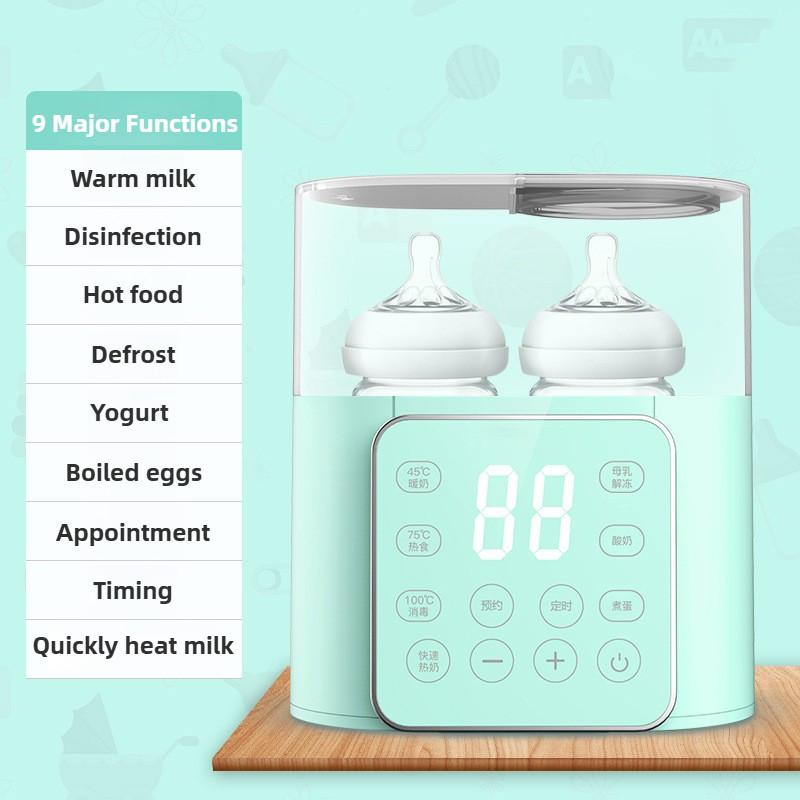 2-in-1 Household Baby Constant Temperature Dual Bottle Milk Warmer Multifunctional Milk Heater Bottle Sterilizer